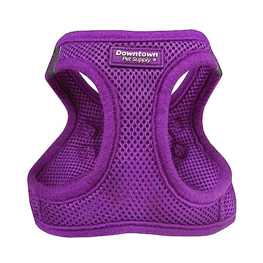 Downtown Pet Supply No Pull, Step in Adjustable Dog Harness with Padded Vest, Easy to Put on Small, Medium and Large Dogs (Purple, XS)