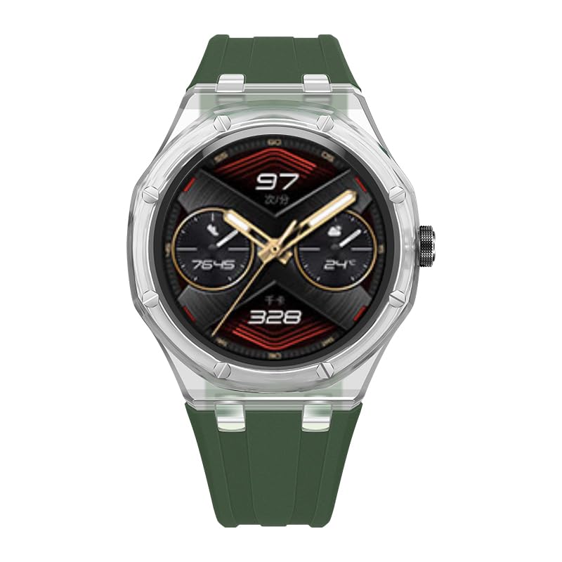 Bracelet silicone GT Cyber et boîtier glacier antichoc pour montre connectée