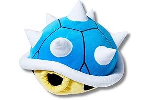 Franco Super Mario Blue Spiny Shell Kids Bedding Super Soft Plush Cuddle Pillow Buddy