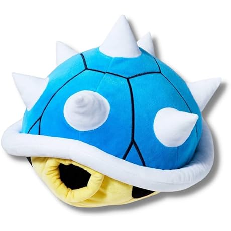 Franco Super Mario Blue Spiny Shell Kids Bedding Super Soft Plush Cuddle Pillow Buddy
