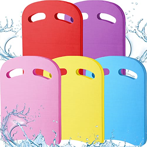 Sosation 5 Pcs Swimming Kickboard Kids Swimming Training Kickboard Pool Aid Float Equipment for Kids Swim Beginner Exercise Accessories(Stylish Color)