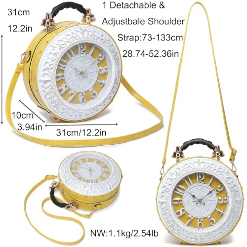 Image of Novelty Clock Purse, Steampunk Handbag Shoulder Crossbody Bag