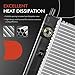 A-Premium Engine Coolant Radiator Assembly with Transmission Oil Cooler Compatible with Cadillac CTS 2009-2015, 6.2L, Replace# 25876664