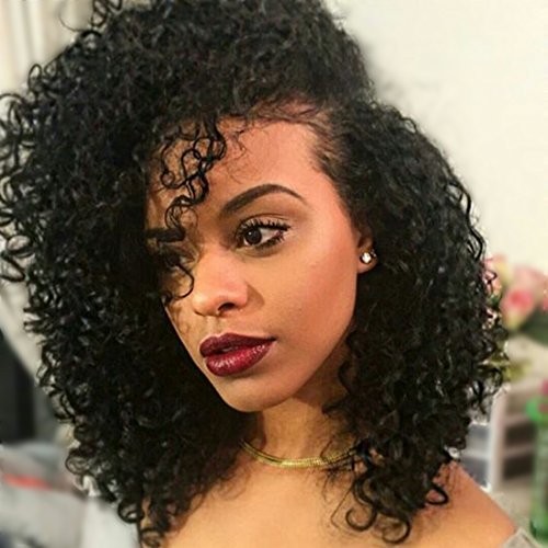 Jolia Hair 8A Brazilian Curly Hair One Bundle Deal 16 inch Short Curly Bob Weave 100% Unprocessed Jerry Curly Virgin Human Hair Weft for Black Women