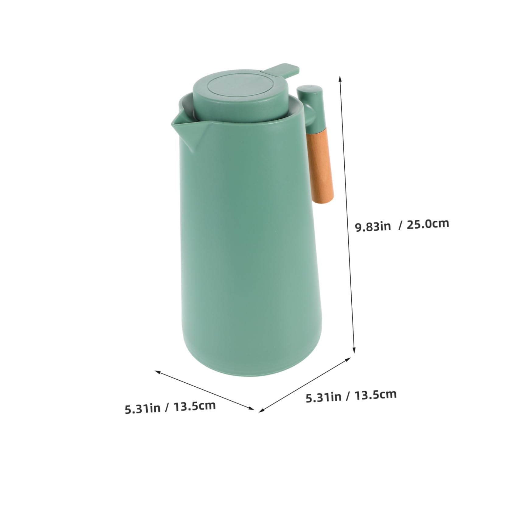 CIYODO Flask 1l Hot Liquids Jug Insulated Pot Thermal Beverage Dispenser for Tea Coffee for Home