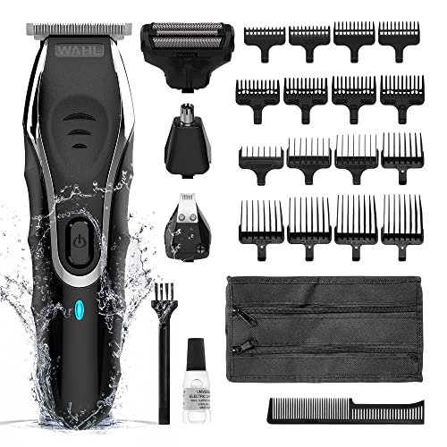 Wahl Aqua Blade 10 in 1 Multigroomer, Hair Trimmers for Men, Men’s Beard Trimmer, Stubble Trimmers, Body Trimmer, Fully Washable, Male Grooming Set, Home Hair Cutting