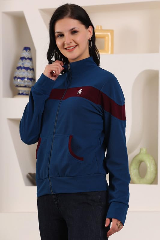 Image of Jhoomantroo Women's Atheletic Gym Running Sports TrackJacket | Regular Casual Fit | TrackJacket for Girls & Women