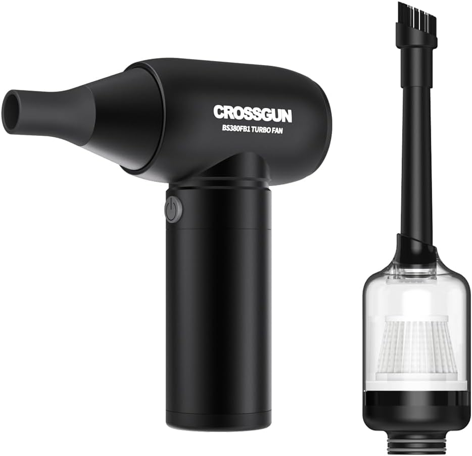 CROSSGUN Metal Compressed Air Duster Powerful Cordless