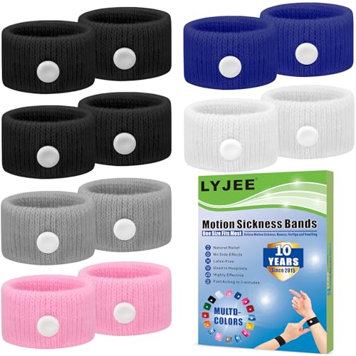 LYJEE Motion Sickness Bracelets for Adults and Kids: Motion Sickness Bands...