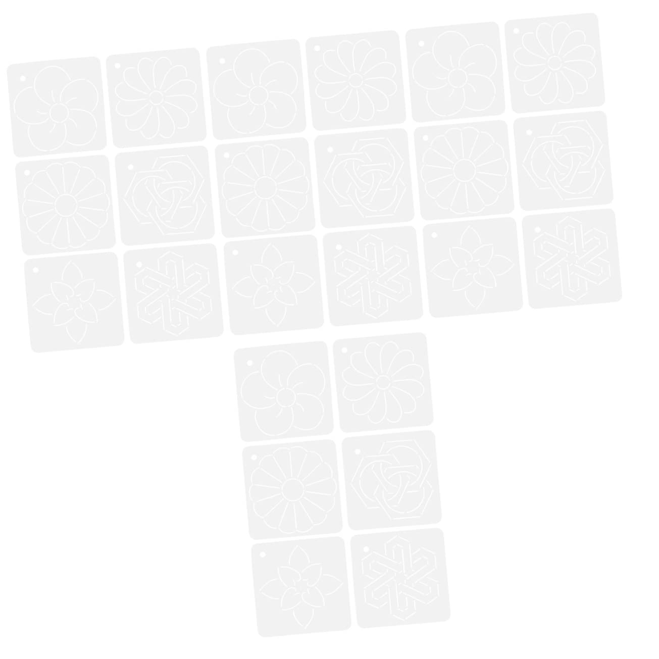 Ciieeo 4 Sets Nähzubehör-set Quiltschablonen Glatt Ohne Grate Für Eine Sichere Verwendung 6 Stück X 4