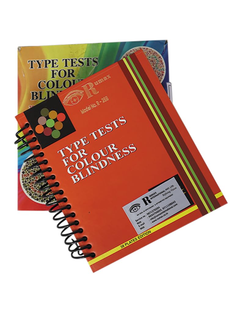 Rumax | Colour Vision Chart | Tests For Colour Blindness | 38 Plates Edition (B0CQFLZV27) Amazon Price History, Amazon Price Tracker