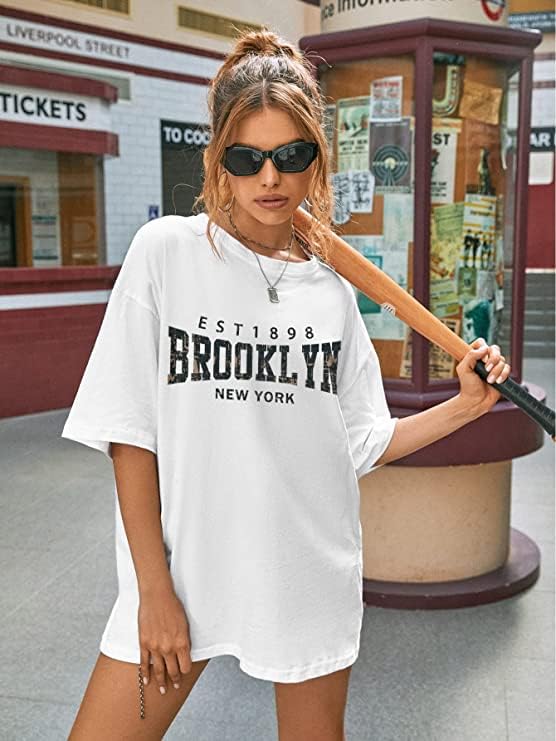 Image of REVEXO Women's Cotton Blend Half Sleeve Printed Loose Fit Round Neck T-Shirts.