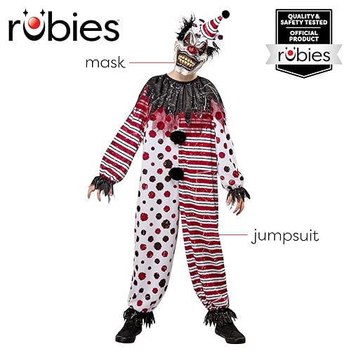 Disfraz de Payaso Tenebroso para Niños Rubies miniatura 2