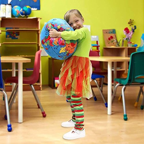 Attatoy Love-The-Earth Plush Planet Globe; 13" Educational World Stuffed Toy with Geo-Political Markings