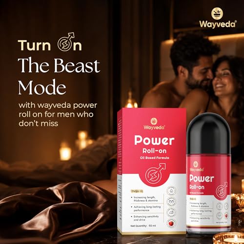 Image of Power Roll-On Combo for Men | Strawberry + Classic Oil-Based Formula with Ashwagandha & Shilajit | Supports Strength, Thickness, Vitality & Confidence | No Additives, Paraben Free | 2 x 50ml