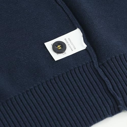 Image of Unisex Boys Girls Cardigans Sweater V-Neck Long Sleeve School Uniforms Button Knit Tops