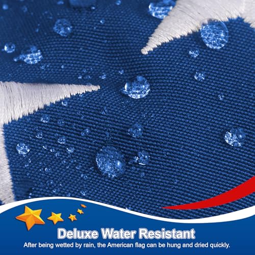 Bandera estadounidense resistente de 3 x 5 pies para exteriores, resistente, 100% fabricadas en Estados Unidos, banderas estadounidenses que no se decoloran para exteriores de 3 x 5, bandera - Vista 4