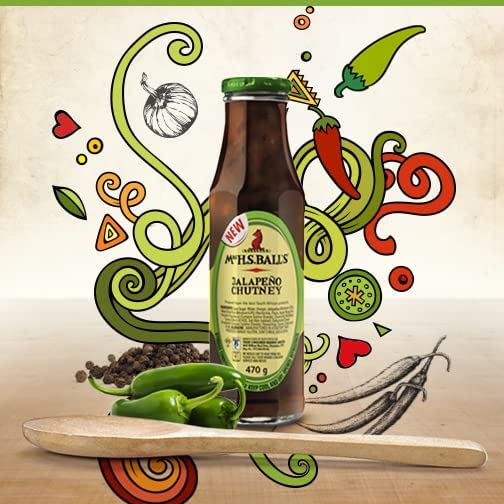 Mrs H.S.Ball's Chutney Jalapeno 470g 16 oz