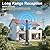 TV Antenna 2026 Indoor with Signal Booster – Long Range Digital HD Antenna for Smart and Older TVs, Supports Local Channels, 4K, and 1080p