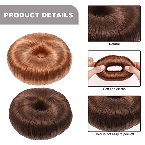 FRCOLOR 2Pcs Anel Styler Criador Cabelo Donut Bun Criador Cabelo Donut Peruca Bun Criador Scrunchies