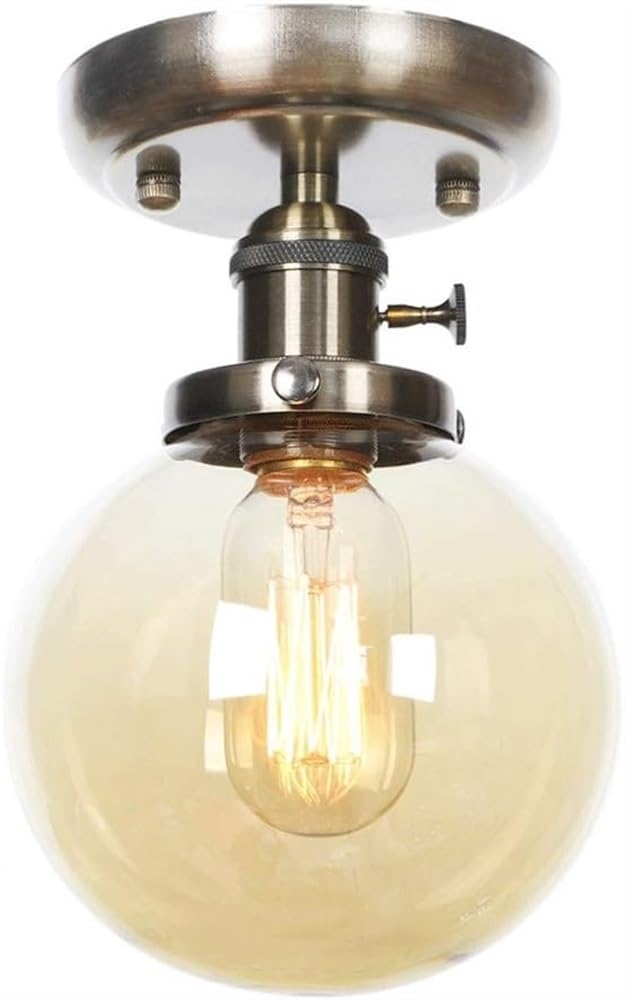 Luces para porche y comedor LED con aplique de pared y bola de cristal