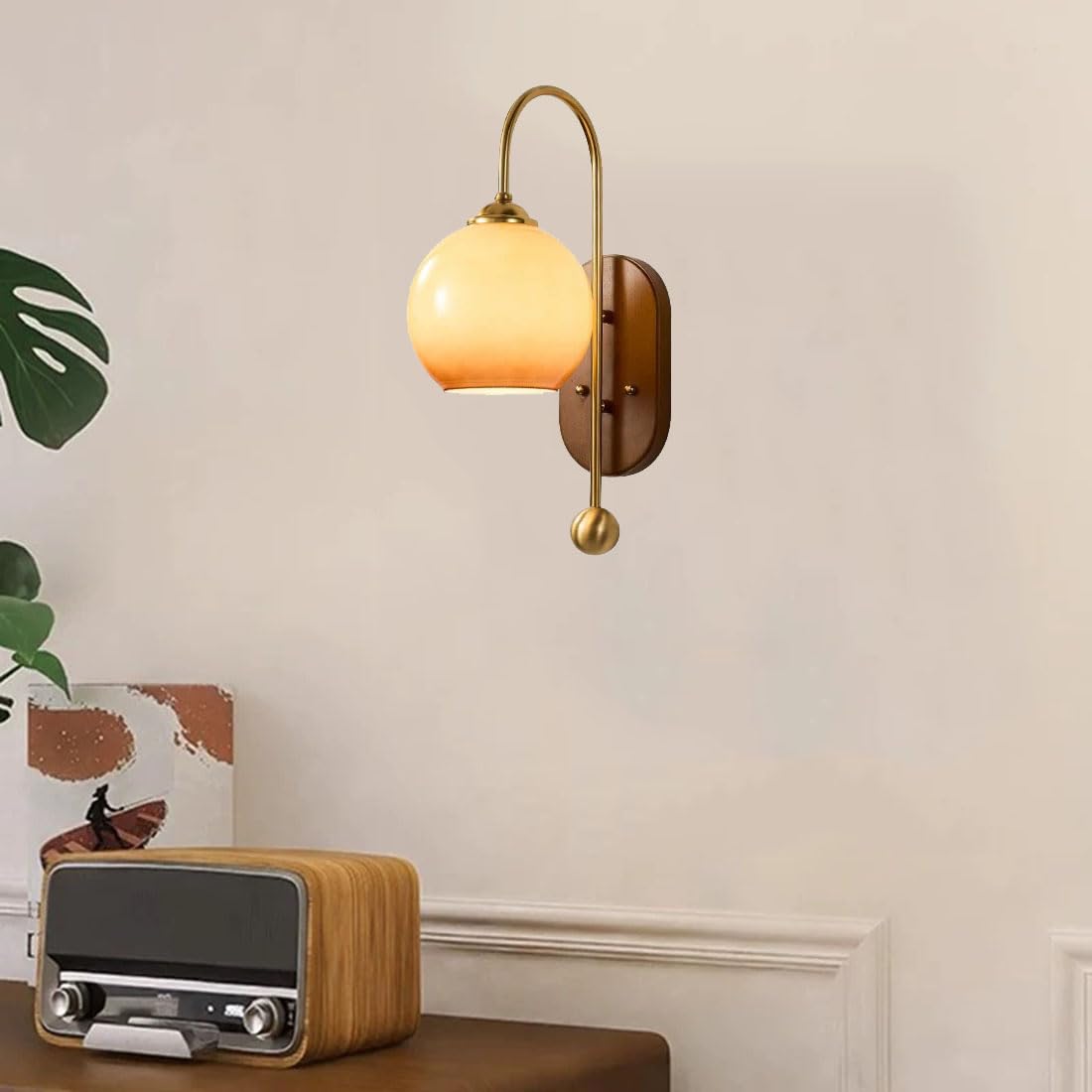 Lampade da parete industriali con paralume in vetro, applique moderne, apparecchi di illuminazione per interni, lampade a collo d'oca in stile nordico per camere da letto, soggiorni, comodini, verand