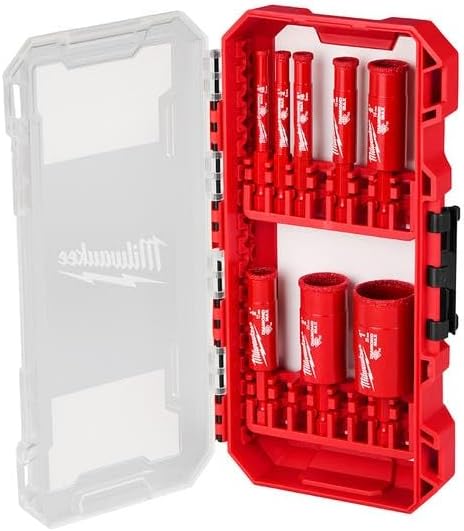 Milwaukee Electric - Diamond MAX Hole Saw BIT Set - 8PC