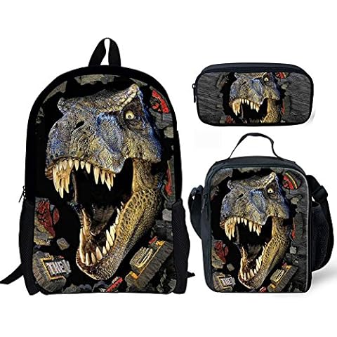 Binienty 3 in 1 Dinosaur Backpack Set Cover