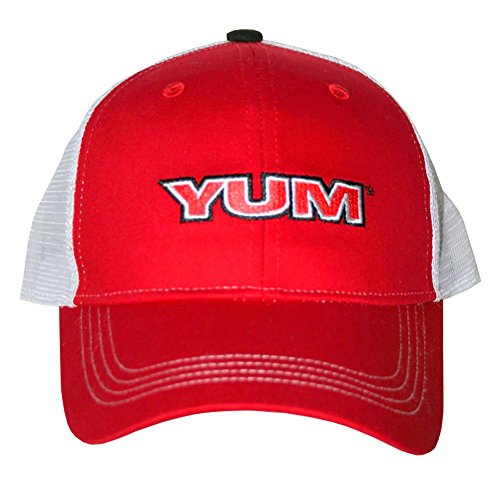Osfm Yum baits Mesh Fishing Tournament Trucker Red Baseball Cap Hat