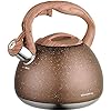 Klausberg Marmor KB-7396 Bollitore Fischiante In Acciaio Inox, 2,7 Litri. Rivestimento Marmorizzato, Manico Freddo, Adatto A Induzione. - 2
