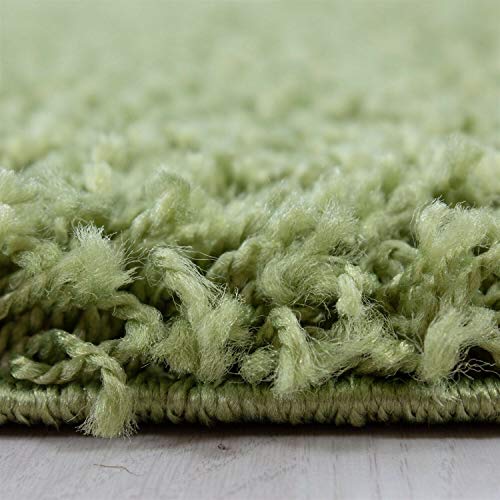 HMWD X Large Small Fluffy Shaggy Large Area Rug Thick Pile Hallway Runner Non Slip Living Room Bedroom Non-Shed Floor Carpet- Available in 6 Exquisite Colors (Green, 120x170 cm) - Cosy Home Interiors HMWD X Large Small Fluffy Shaggy Large Area Rug Thick Pile Hallway Runner Non Slip Living Room Bedroom Non-Shed Floor Carpet- Available in 6 Exquisite Colors (Green, 120x170 cm) - Image 6