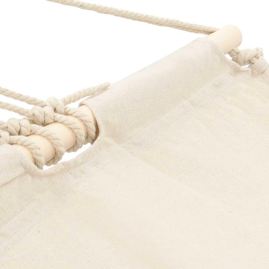 Amaca con telaio, lettino per giardino e balcone, color crema