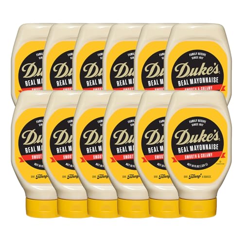 Image of Duke's Real Mayonnaise Squeeze Bottle - Original Smooth & Creamy Taste, 18 Ounce (Pack of 12)