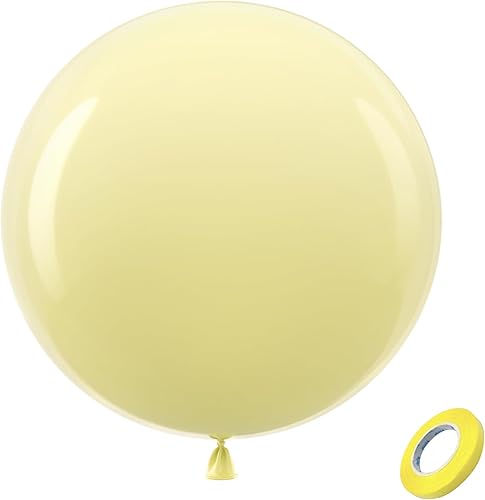 Miniatura 219 de Bezente Globos de látex verde lima para fiesta, paquete de 100 globos de color verde claro de 12 pulgadas, globos redondos de helio verde fruta