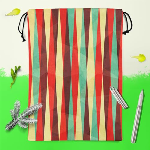 Image of ArtzFolio Vintage Rhombus | Reusable Sack Bag | Bag for Gym, Storage, Vegetable & Travel