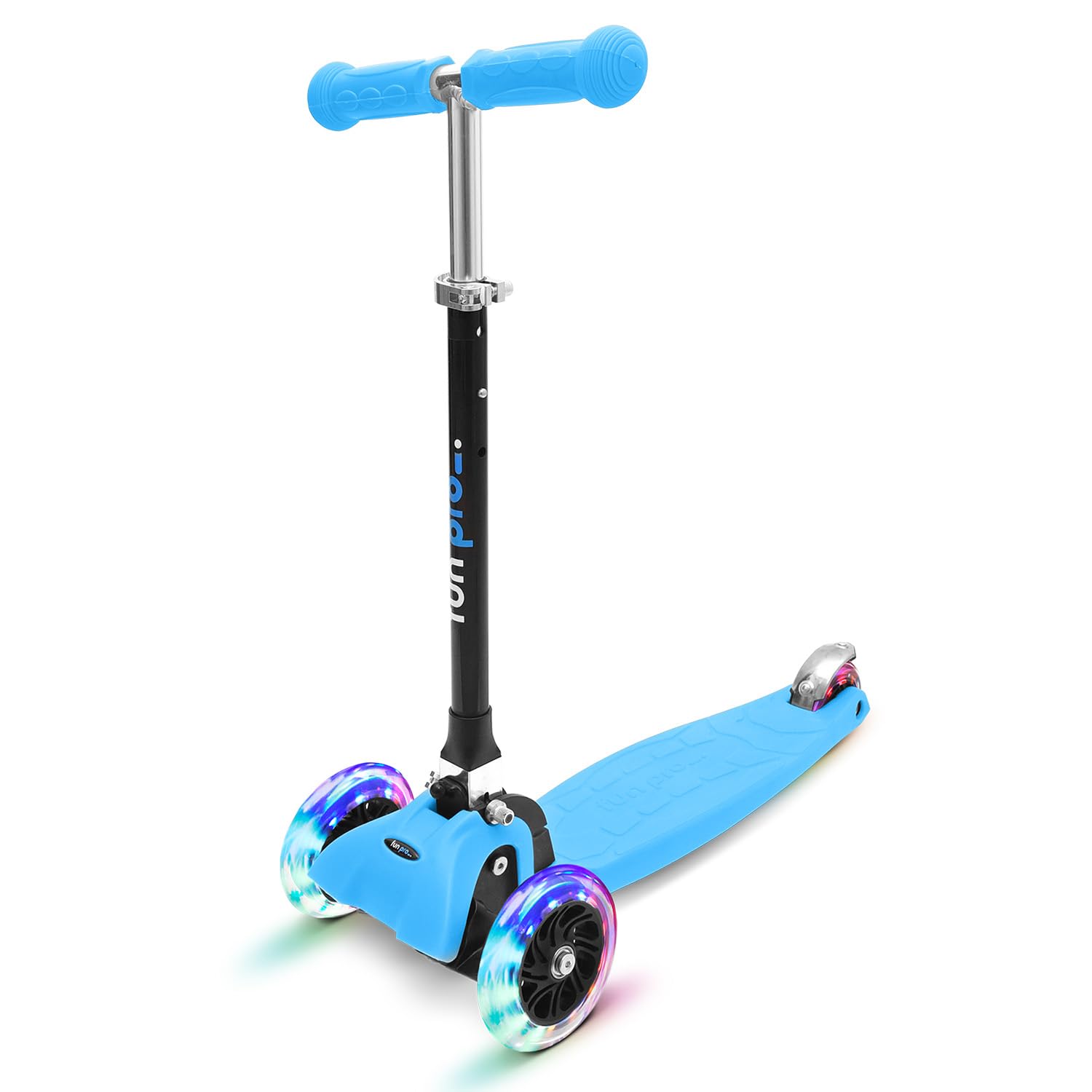Patinete One de fun pro - El patinete seguro premium para niños, con LED en las ruedas, plegable, a partir de 2 años (patinete), certificación TüV