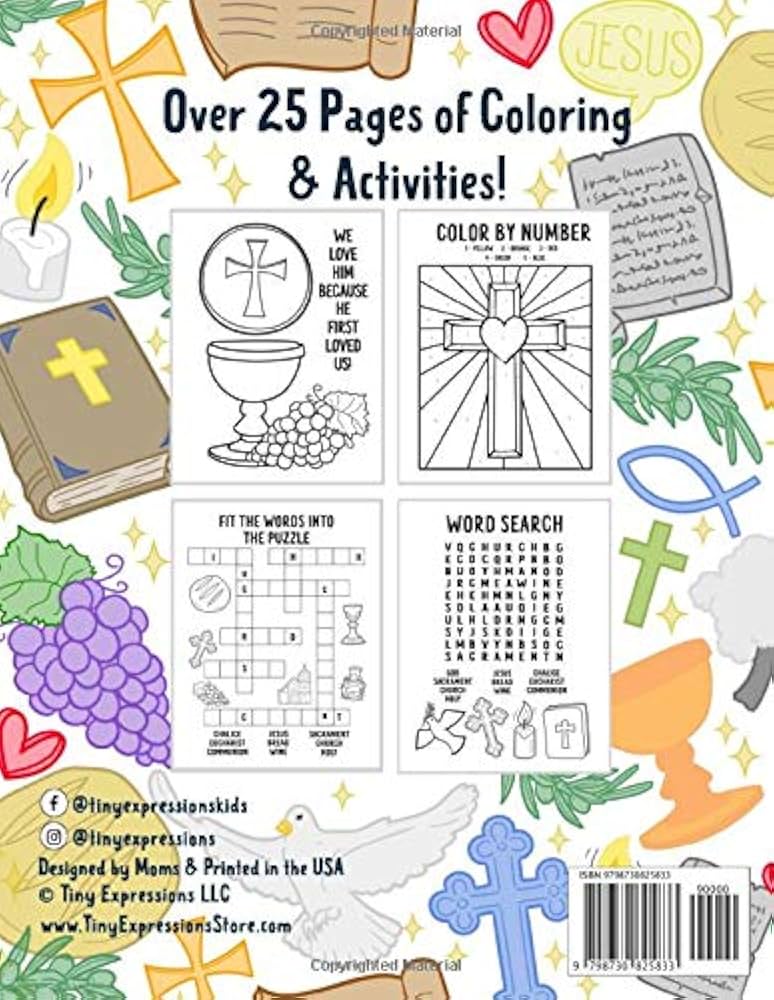 My First Communion Coloring & Activity Book: First Holy Communion Coloring, Word Search, Maze, Journal and More!: LLC, Tiny Expressions: 9798730825833: Amazon.com: Books my-first-communion-coloring-activity-book-first-holy-communion-coloring-word-search-maze-journal-and-more-llc-tiny-expressions-9798730825833-amazon-com-books