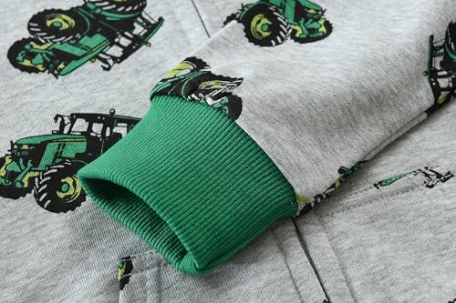 DDSOL Boy Zip-up Jacket Toddler Zipper Hoodie Hooded Sweatshirt Light Winter Fall Outwear 2t-7t4