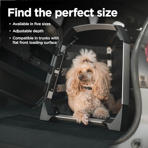 Thule Allax Hundebox, Transportbox Hund, Hundebox für Auto Black/Aluminum S
