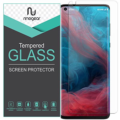 (2-Pack) RinoGear Tempered Glass Screen Protector for Motorola Edge Plus Case Friendly Motorola Edge Plus Screen Protector Accessories