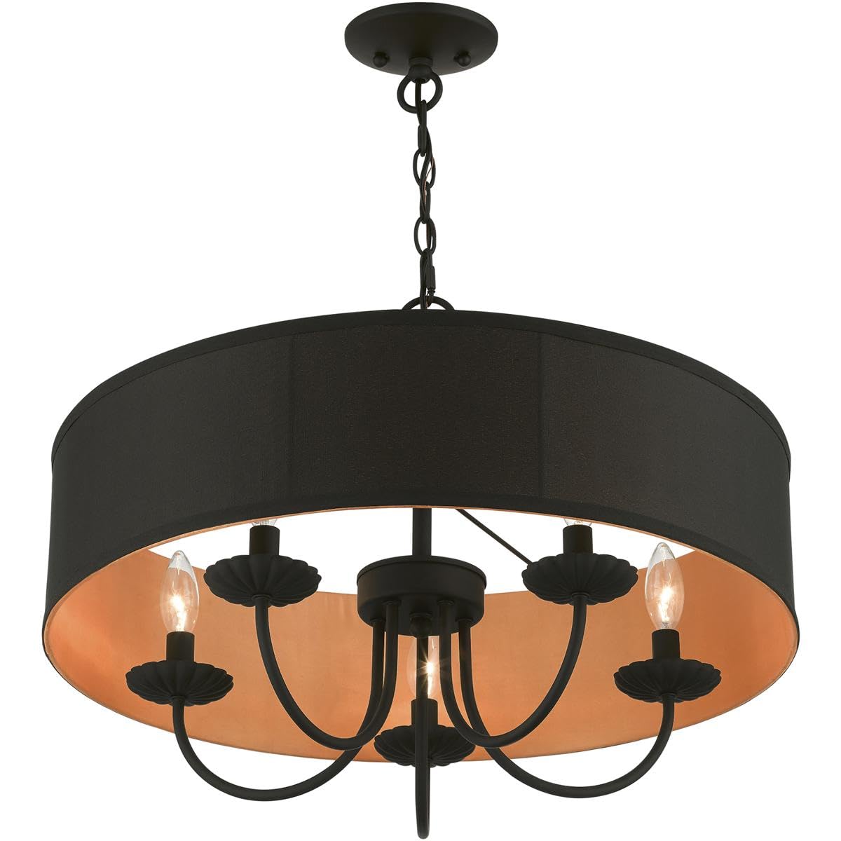 Livex Lighting, 45125-04, Winchester, Pendant Chandelier, Black Livex Lighting, 45125-04, Winchester, Pendant Chandelier, Black