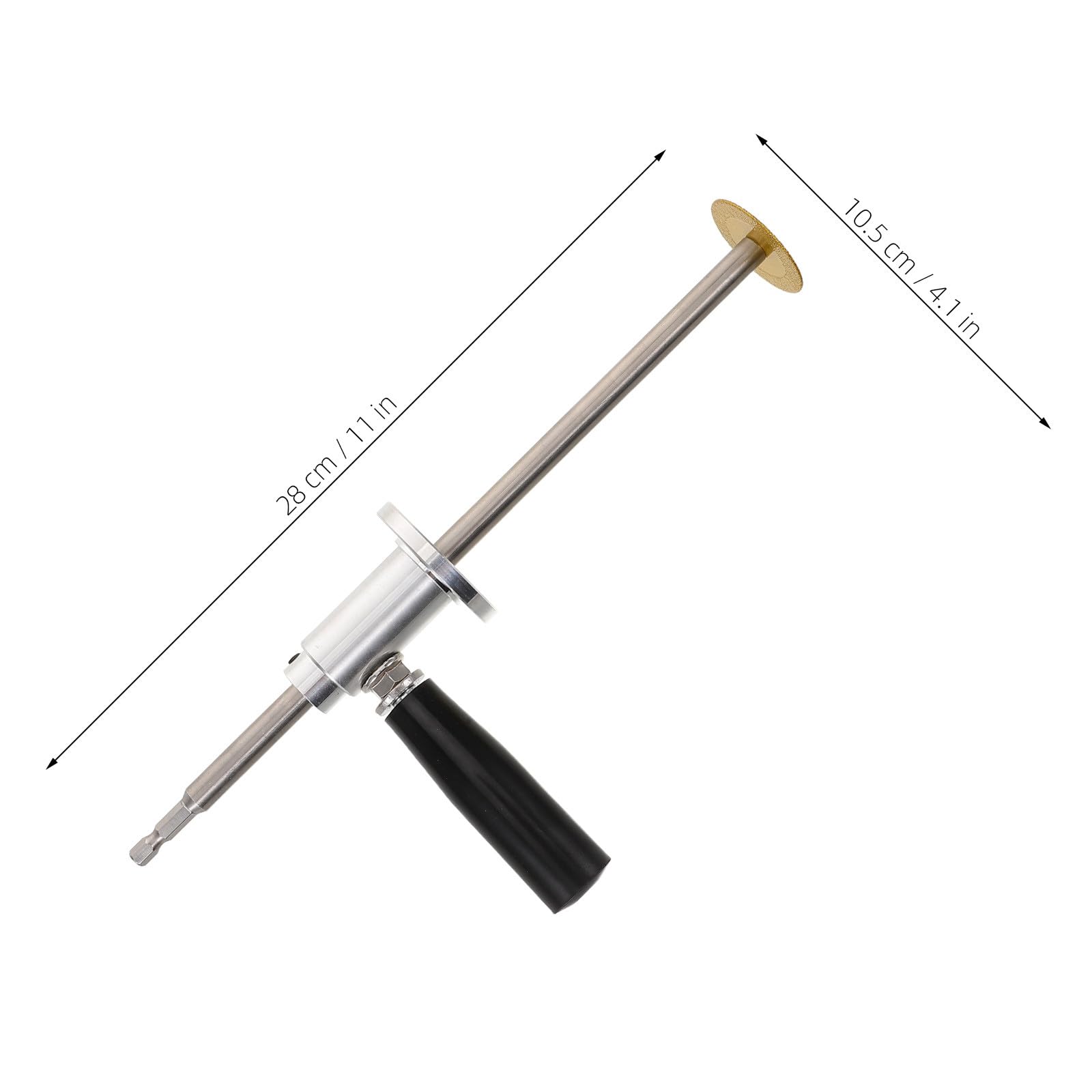 Coupe-tuyau Interne Argenté, Outil Portable à Échelle de Précision | Acier Inoxydable, Alliage D'aluminium et Plastique, Usage Intérieur pour Rénovations Domestiques, Ajustement de Longueur