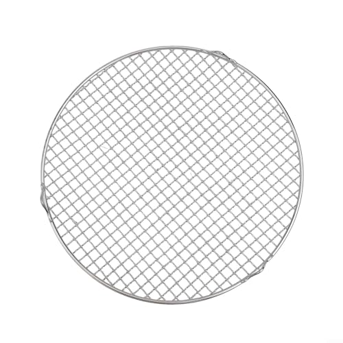 Estante de enfriamiento redondo de grado profesional 201 Material de acero inoxidable para cocinar uniforme y fácil mantenimiento (35 cm)
