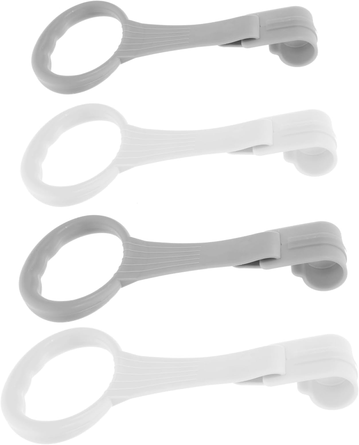 SUPVOX 2 Pairs Portable Pull Up Rings for Crib Walking Assist Tools with Smooth Rounded Edges Lightweight and Safe Standing Safety Rings for Learning to Walk and Playpen Training