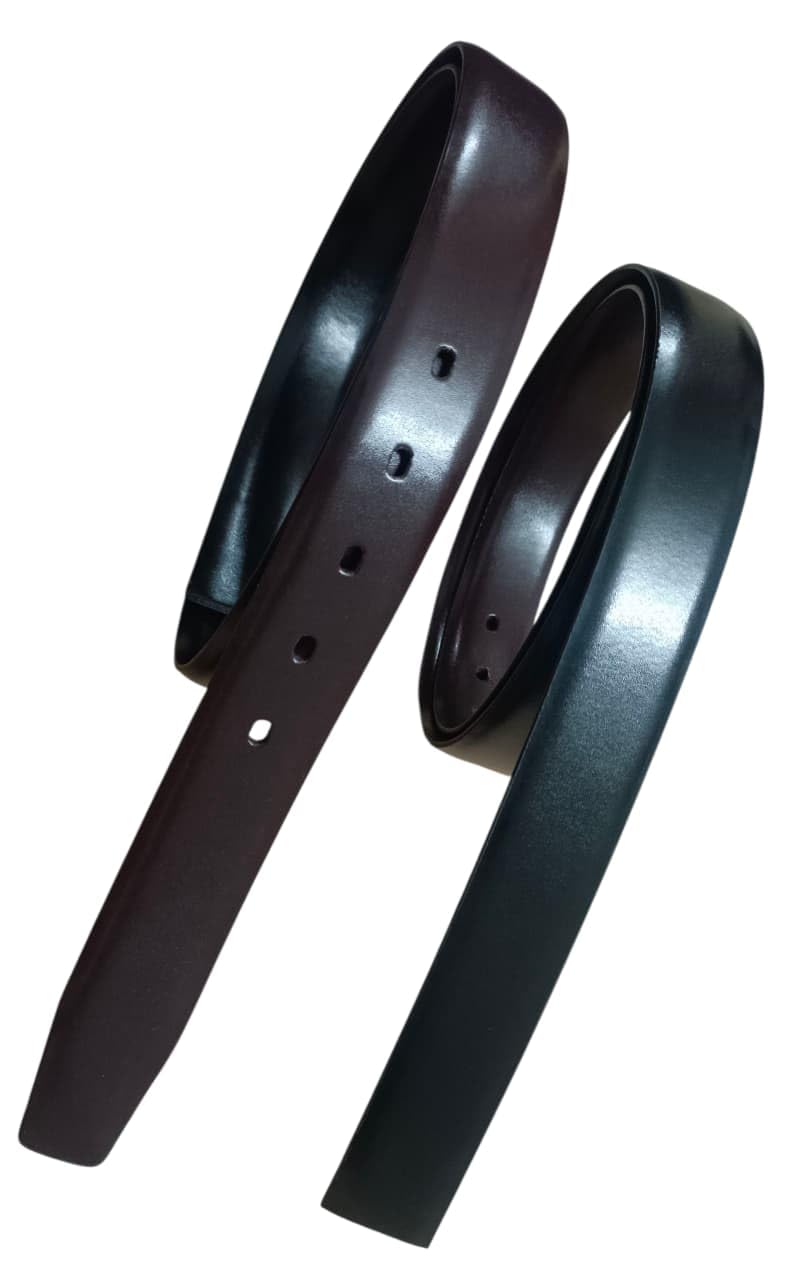 medsin Men’s Reversible Vegan leather Belts Strap Only formal Business Party Casual 35MM (1.35" inch) Waist sizes upto 40 inches or Under Black Brown-picture-29