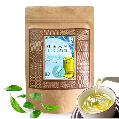 Cold Brew Green Tea, 90g – Stick-Style Tea Bags for Water Bottles, Organic Japanese Green Tea, Smooth & Low Caffeine | Product of Japan | 30 Tea Bags