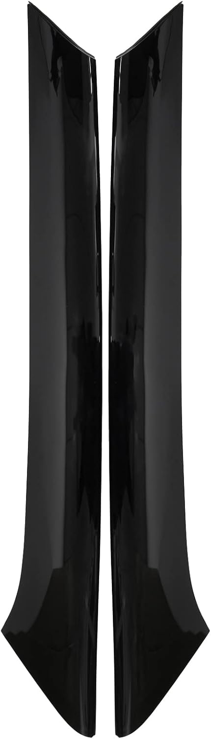 NewYall Gloss Black Front Left and Right Windshield Pillar Outer Trim Molding Panel for Ford Flex Sport Utility 2009-2018