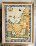 1928 Picture Map of the Holy Land - Unframed Wall Art Decor Poster Palestine Israel - Ancient History - Christian Gifts - Bible Posters For Classroom - Places Named in the New Testament (11'x16')
