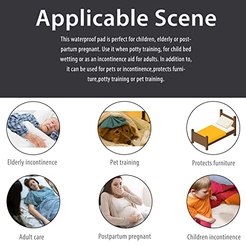 Non-Slip Bed Pads For Incontinence Washable (36 X 72|1 Pack),Waterproof Bed Pads, Kids Washable Incontinence Bed Pads For Kids #TOP7