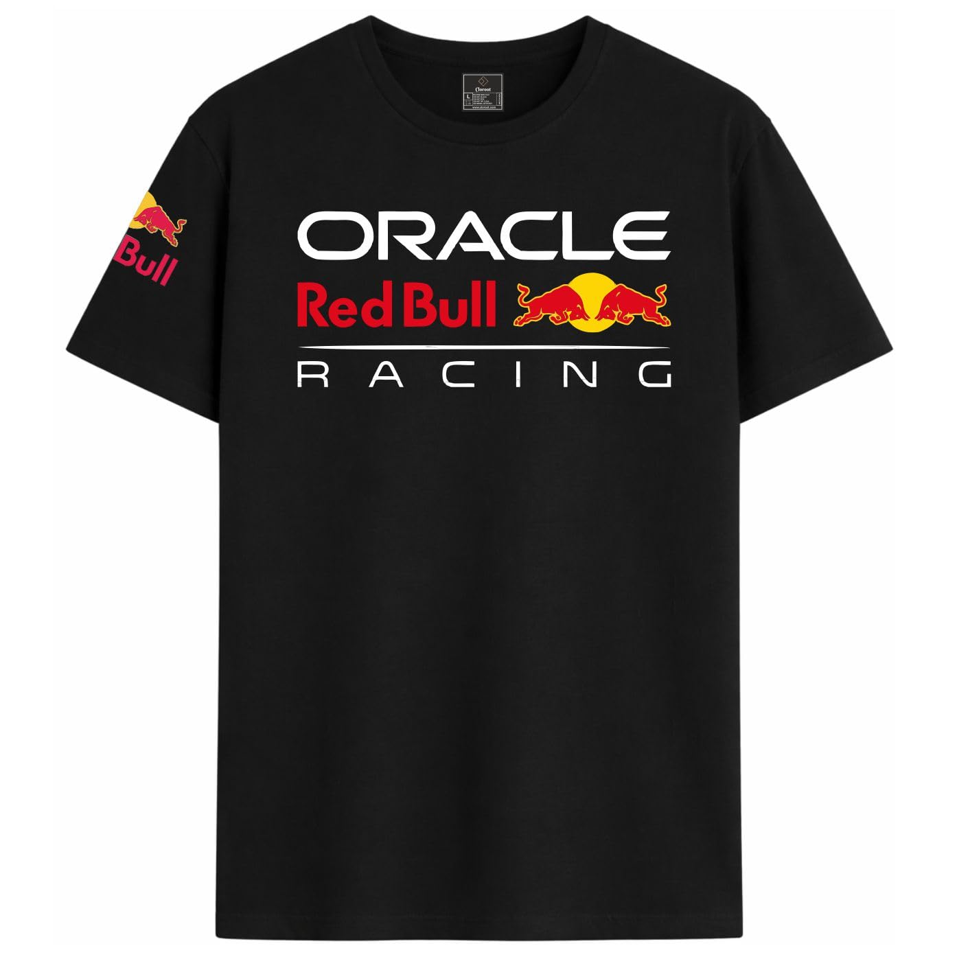 Men’s Motorsport Racing Printed T-Shirt Black Cotton Regular Fit Round Neck Half Sleeve Casual Graphic Biker Streetwear Tee for Men-image-42